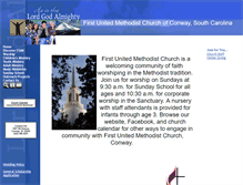 Tablet Screenshot of fumcconway.org